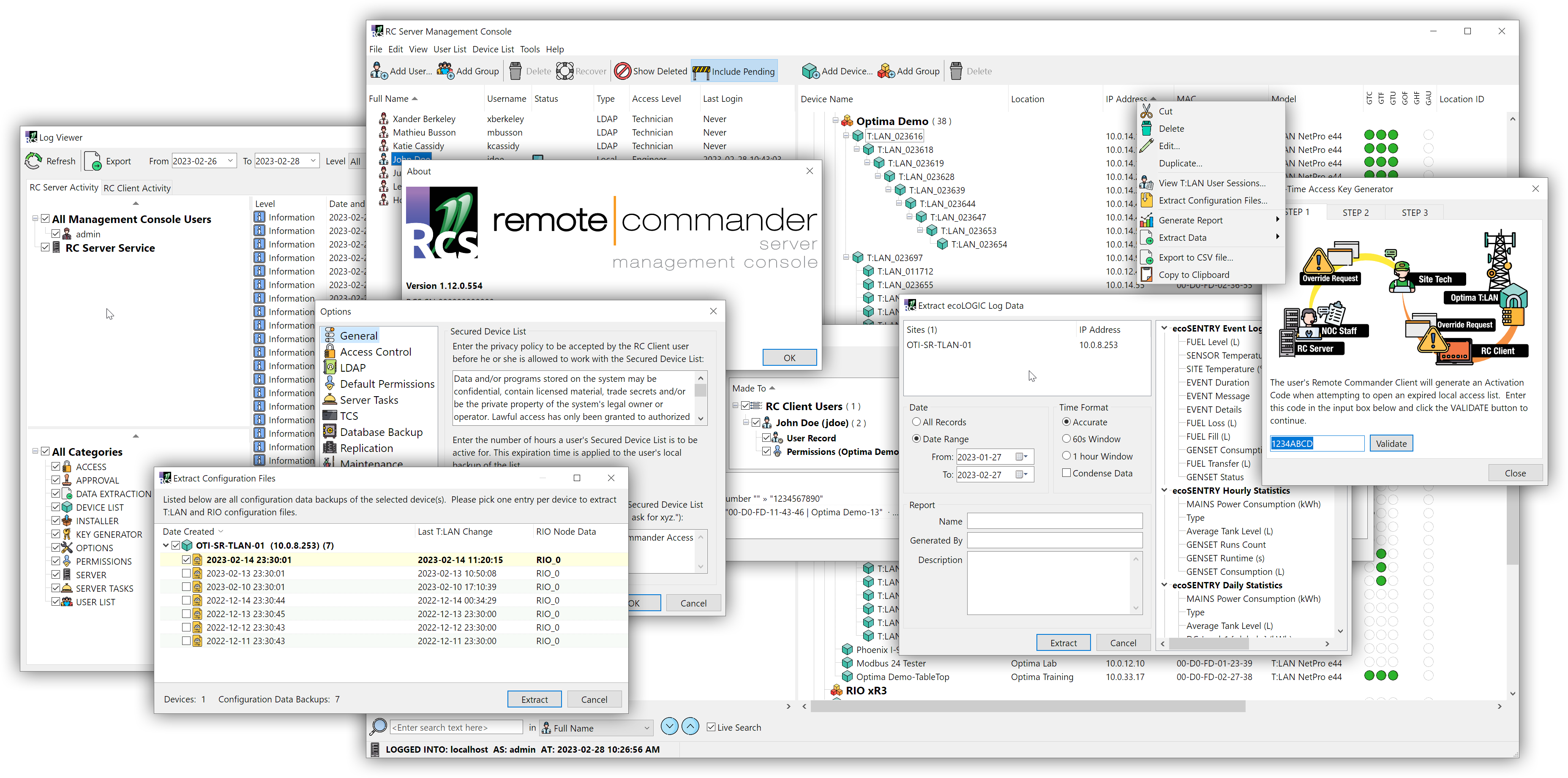 Remote Commander Server Environment